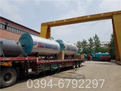 厂家提货银晨锅炉WNS型500公斤蒸发量天然气锅炉燃气用量